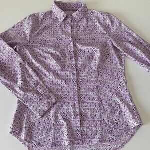 Dover Saddlery Light Purple Riding Shirt Women's Medium Poly/Spandex Violet